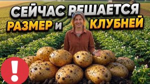 Картофель ЦВЕТЁТ! 2 главных действия, чтобы клубни росли огромными, как в деревне у бабушки