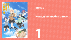 Коидзуми любит рамэн 1 серия (аниме-сериал, 2018)