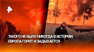 Европа горит и задыхается: в Испании лесные пожары достигли пригородов Мадрида