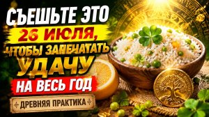 Съешьте это 26 июля, чтобы запечатать удачу на весь год.