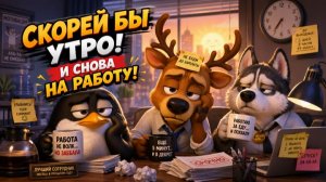 Скорей бы утро! И снова на работу!