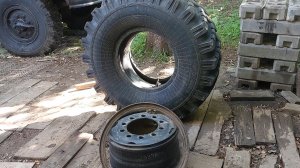Как собрать колесо Урала-4320.