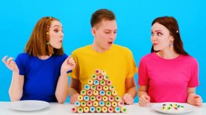 100 Слоев Еды Челлендж # Смешные Моменты от Fun Fun Challenge