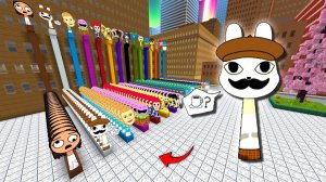 СПРУНКИ ОС БАРНИ (ИЗ БОЛЬНИЦЫ ДЛЯ ЖИВОТНЫХ) В МОДЕ COLORED LINES ДЛЯ MINECRAFT PE