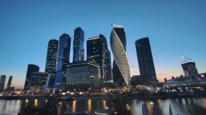 Москва-Сити | Фонтаны | Вечерняя прогулка