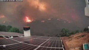 Испания,🔥Так выглядит эвакуация без времени на сборы. На таймлапсе видно, с какой скоростью лесной