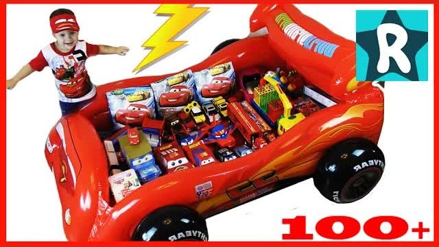 100+ cars toys GIANT SURPRISE OPENING Disney Pixar Lightning McQueen 100+ Тачки МОЛНИЯ МАКВИН смотреть онлайн