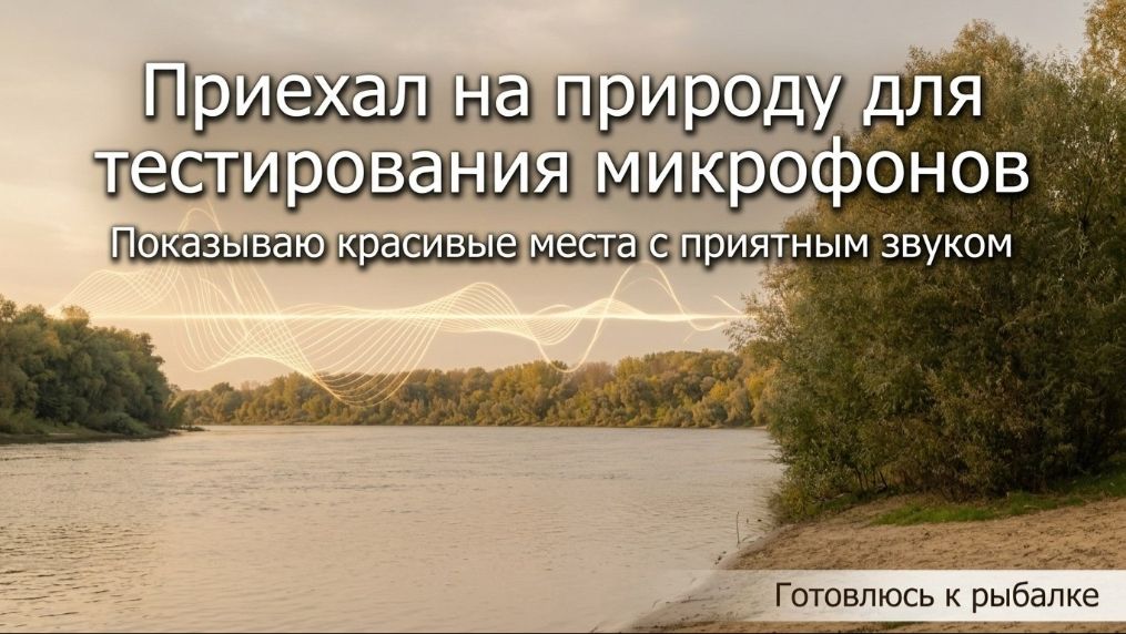 Приехал на природу для тестирования микрофонов. Показываю красивые места с приятным звуком