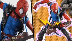 ЧЕЛОВЕК ПАУК - КОСТЮМ ПАНКА | SPIDER MAN MARVEL | СКУЛЬПТУРА