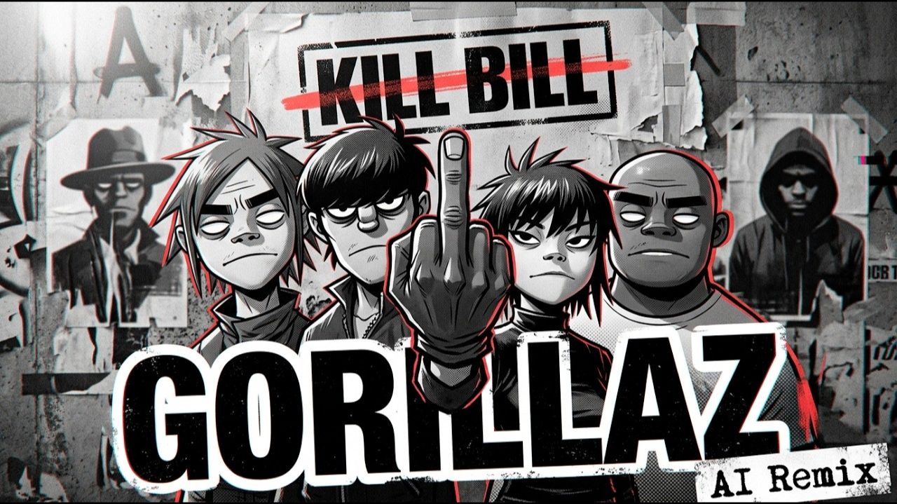 KILL BILL - Gorillaz Inspired Trip-Hop Reborn - AI Remix смотреть онлайн