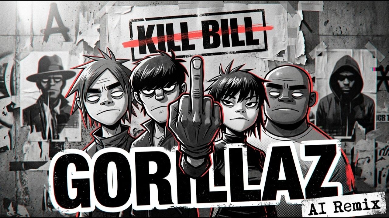 KILL BILL - Gorillaz Inspired Trip-Hop Reborn - AI Remix смотреть онлайн