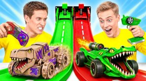 Строим Богатую vs Бедную Машину  Крутые Творческие Лайфхаки Детям