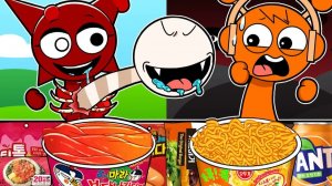 Incredibox Sprunki - MROONA и WYRUM против Sprunki_ Мукбанг в магазине! _ Анимация