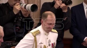 Участие президента РФ Путина в мероприятиях по случаю Дня ВМФ в Санкт-Петербурге
