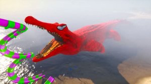 МУЛЬТИКИ ВОДНЫЕ ГОРКИ ! ГИГАНСКИЙ КРОКОДИЛ-ПАУК ?!