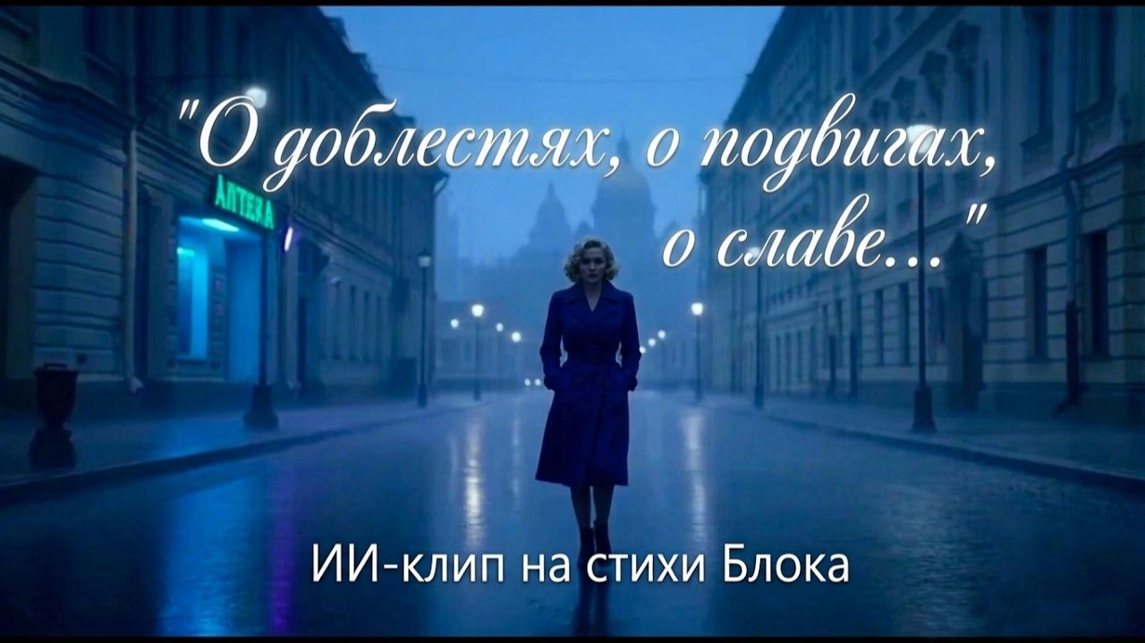 О доблестях о подвигах о славе 2049  Музыкальный клип  Блок в киберпанк Петербург