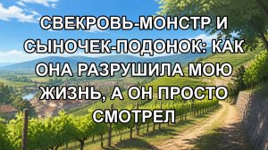 Свекровь-монстр и сыночек-подонок: как она разрушила мою жизнь, а он просто смотрел