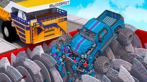 ИСПЫТАНИЕ ДЛИННЫХ МАШИН против ОГРОМНОГО ШРЕДЕРА в Teardown