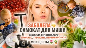 Заболела 🤧 самокат для Миши 🛴 Гинеколог: пролапс, гормоны и перименопауза | мои цветы 🪴Германия