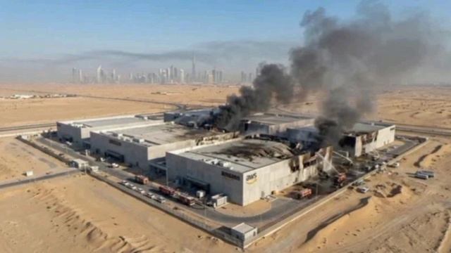 А это дата-центр американской корпорации "Amazon" в Бахрейне, там где размещено куча серверов для ИИ смотреть онлайн