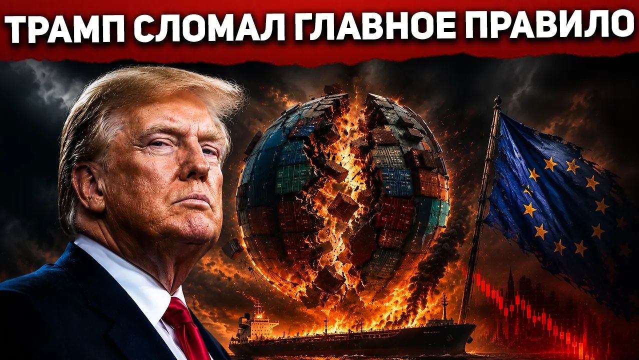 Нефть за 100, Европа в ярости, рынки в панике - а Трамп бьёт тарифами по 60 странам. Сознательно смотреть онлайн