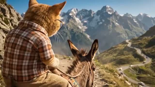 Где-то на белом свете 🐻 _ Кавказская пленница _ Кошачья версия 🐱 смотреть онлайн