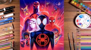 ЧЕЛОВЕК ПАУК - РИСУЕМ НА ХОЛСТЕ | MARVEL SPIDER MAN