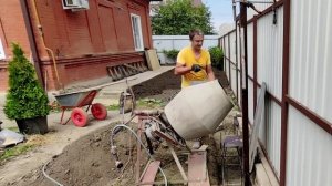 №124 Бетонируем противовес для ворот