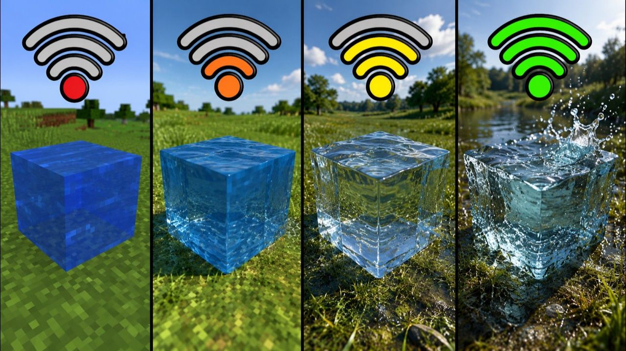 Новые водные эксперименты с разным Wi-Fi в Майнкрафте смотреть онлайн
