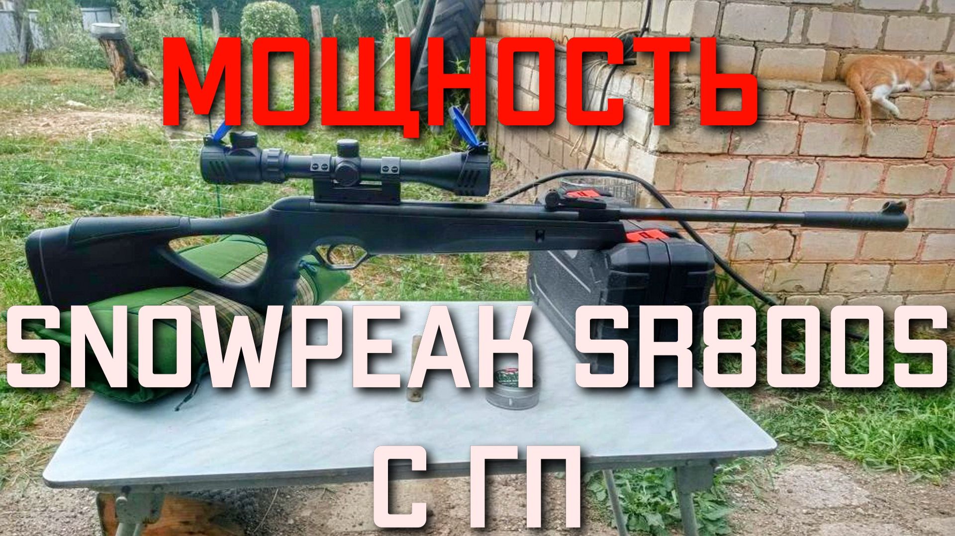 МОЩНОСТЬ пневматической винтовки SNOWPEAK SR800S С ГАЗОВОЙ ПРУЖИНОЙ смотреть онлайн