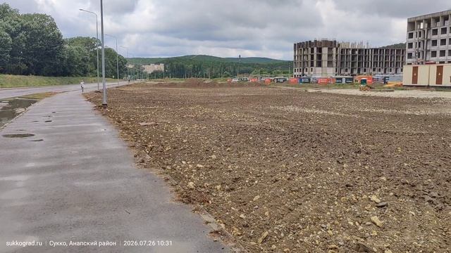 Выходной в ЖК «Кипарис»: дождь, тишина на стройке и работающая ливневка!