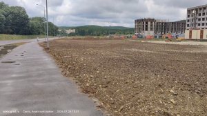 Выходной в ЖК «Кипарис»: дождь, тишина на стройке и работающая ливневка!