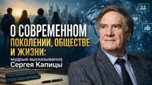 О современном поколении, обществе и жизни: мудрые высказывания Сергея Капицы
