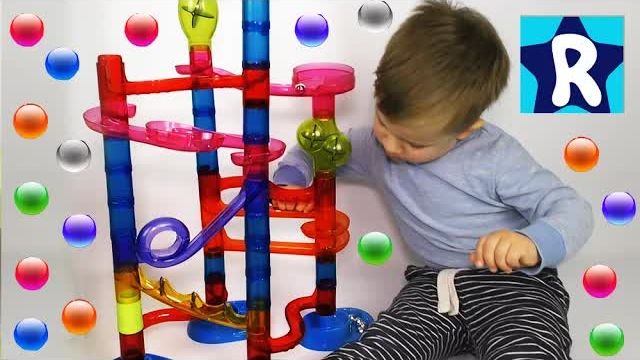 ★ Шарики Марблс КОНСТРУКТОР Распаковка Marble Race Slide Marble Run unboxing toys review Roma Show смотреть онлайн