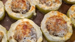 Фаршированные кабачковые кольца #БАТЯНАКУХНЕ #готовимпросто #готовимвкусно