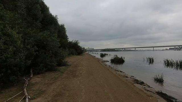 Ока, Н.Новгород, вдоль берега