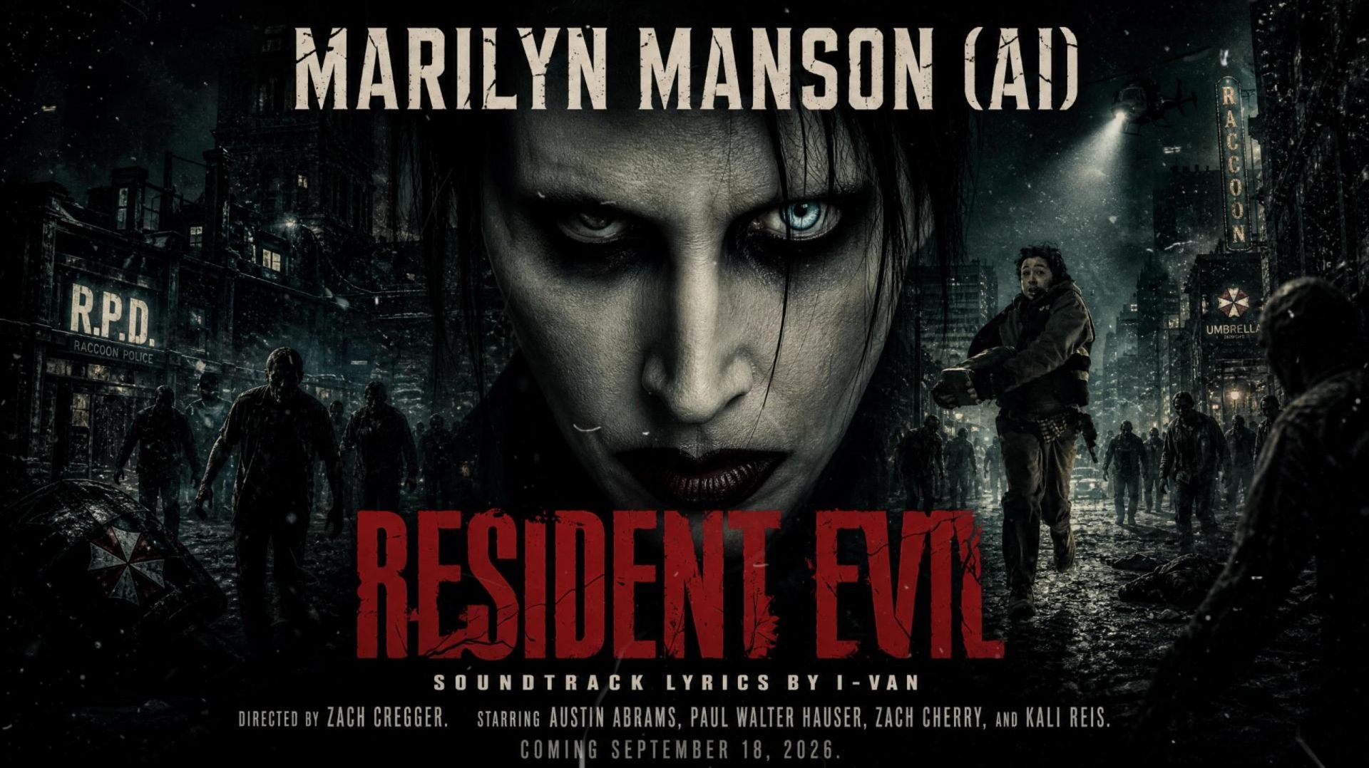 Resident Evil (MARILYN MANSON AI) | OST Resident Evil 2026 | песня к фильму Обитель зла смотреть онлайн