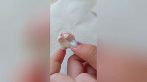 Леплю мини динозаврика из глины. Вдохновение из пинтерест🪐💜🌺