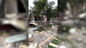 Последствия атаки БПЛА в Запорожской области