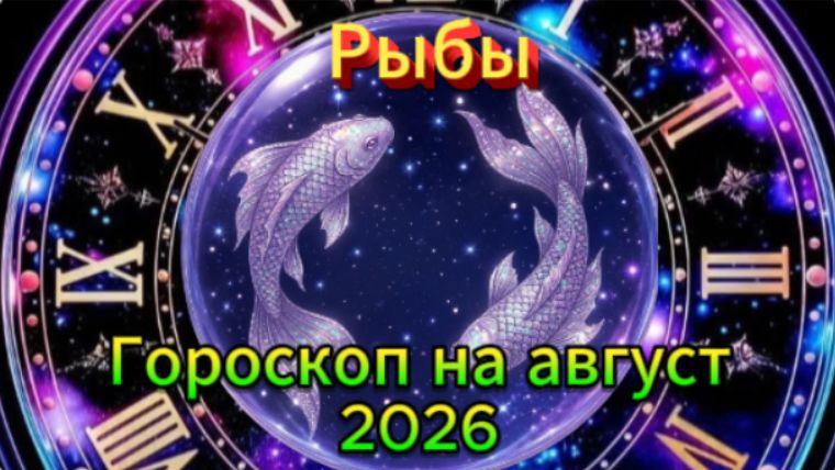 Рыбы! Гороскоп на август 2026 года!