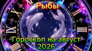 Рыбы! Гороскоп на август 2026 года!