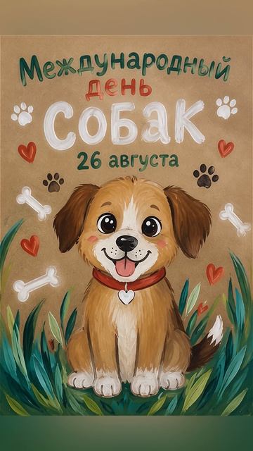 Рисуем на День собак 26 августа. ИЗО для детей