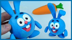Как слепить Смешарика КРОША Пластилин воздушный BRAUBERG Kids