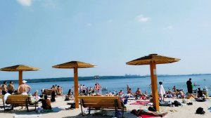 Загораем на пляже. Жаркий день +33 в Челябинске