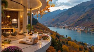 ОСЕННИЙ ДЖАЗ У КАМИНА НА ТЕРРАСЕ 🍂🔥 ПРИЯТНАЯ МУЗЫКА ДЛЯ РАССЛАБЛЕНИЯ