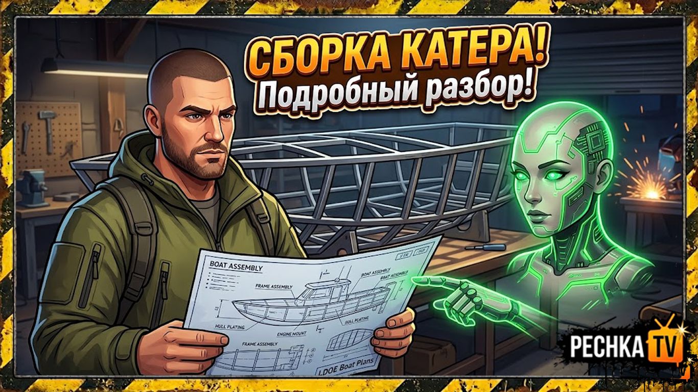 НОВИЧОК НАЧИНАЕТ СБОРКУ КАТЕРА В ЛАСТ ДЕЙ! СЕВЕР И БОСС БОРЕАЛ В LDOE | Pechka TV смотреть онлайн
