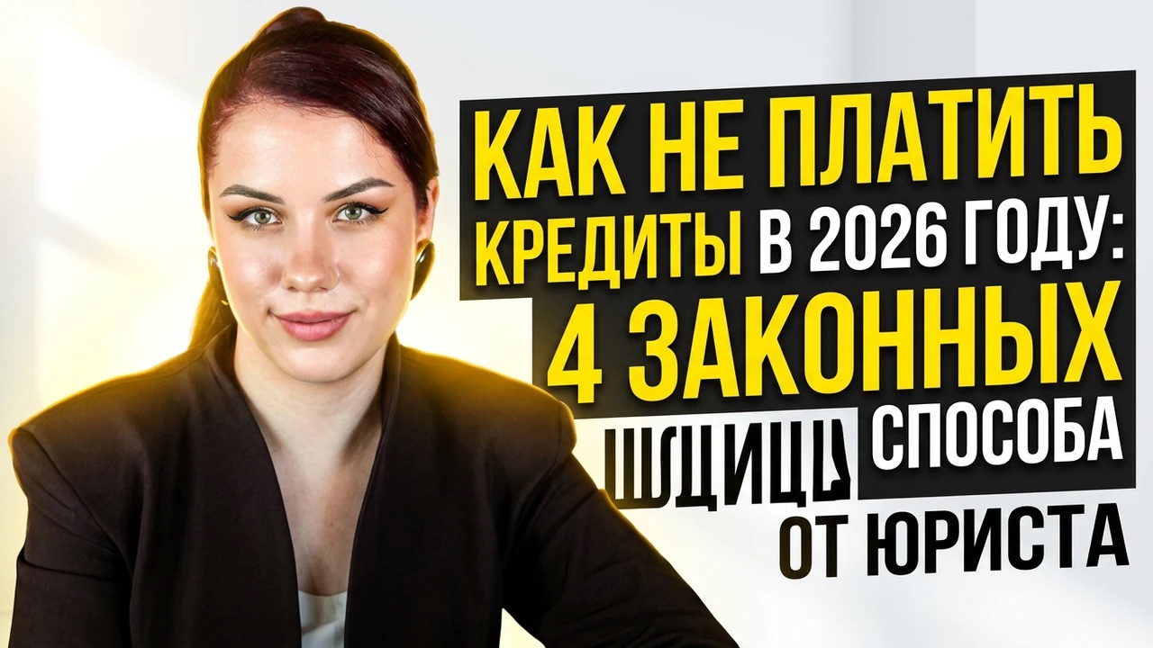 Как не платить кредиты в 2026 году: 4 законных способа от юриста