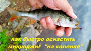 Как оснастить микроджиг на рыбалке