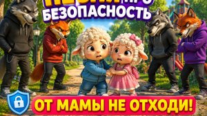От мамы не отходи — песенка про безопасность | правила для детей