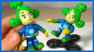 Лепим Фиксика Верту из пластилина Спиннер Verta in plasticine Stop Motion